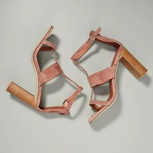 Jeffrey Campbell Annalisa Pink Suede Heels, worn once! Size 7.5! Anthropologie!